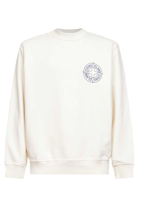 felpa 6100001 uomo avorio STONE ISLAND | L1S15 6100001 S0283V0093